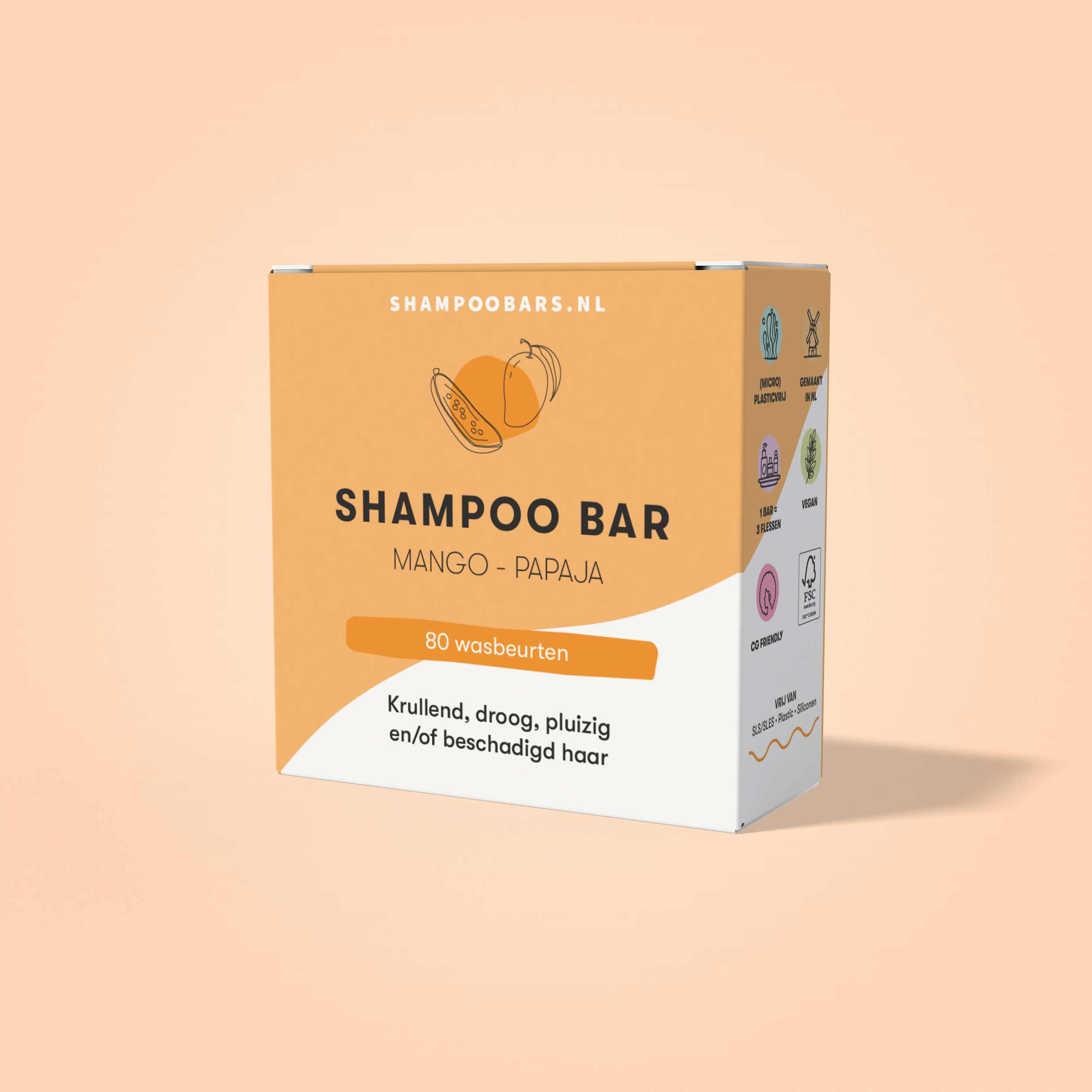 Shampoobars Shampoo bar mango & papaja 60 Gram