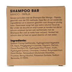 Shampoobars Shampoo bar mango & papaja 60 Gram