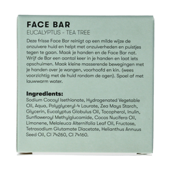 Shampoobars Face bar eucalyptus & tea tree 60 Gram