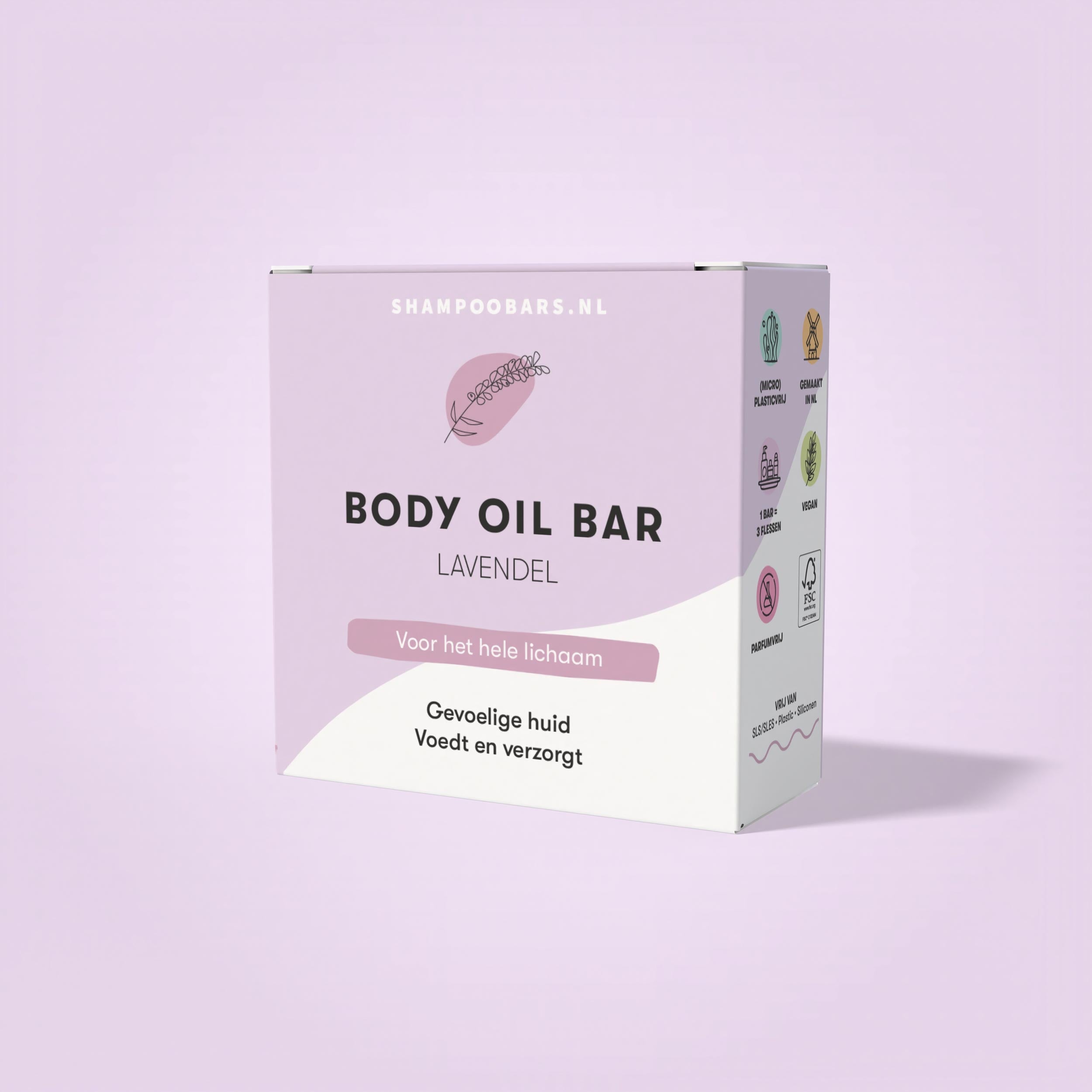 Shampoobars Body oil bar lavendel 45 Gram