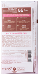 Chocolatemakers Pure joy 55% puur met kaneel bio 80.00 Gram