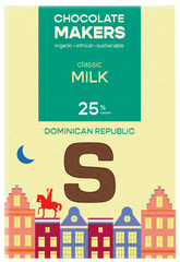 Chocolatemakers Sintletter melkchocolade 25% bio 100 Gram