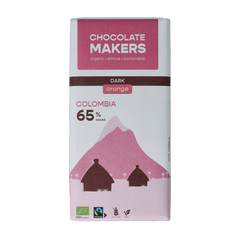 Chocolatemakers Colombia dark sinaas 65% bio 80 Gram