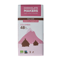 Chocolatemakers Colombia dark hazelnut creme 48% bio 80 Gram