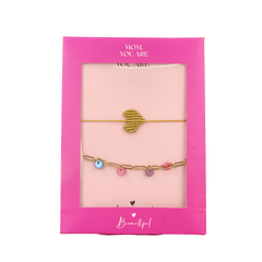 Dream the Label Cadeauset armband geel en goud  2.00 Stuks