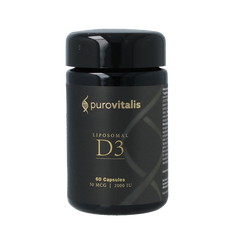Purovitalis  Liposomal vitamine D3 60 Vegetarische capsules