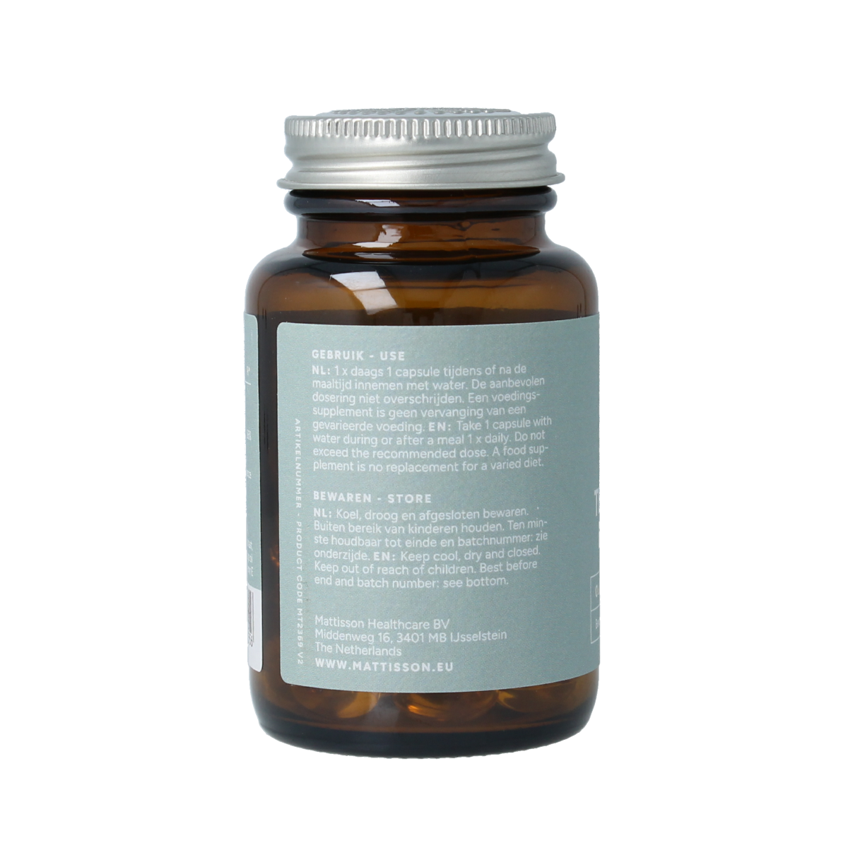 Mattisson Teunisbloem en borage met 75mg GLA 60.00 Capsules