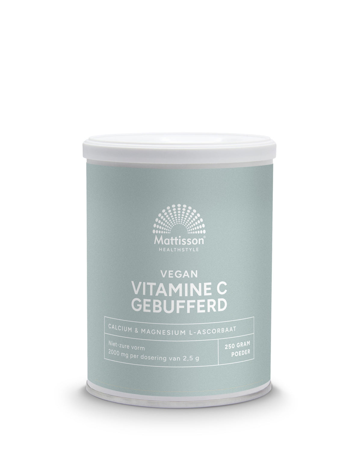 Mattisson Vitamine C gebufferd calcium & magnesium ascorbaat 250.00 Gram