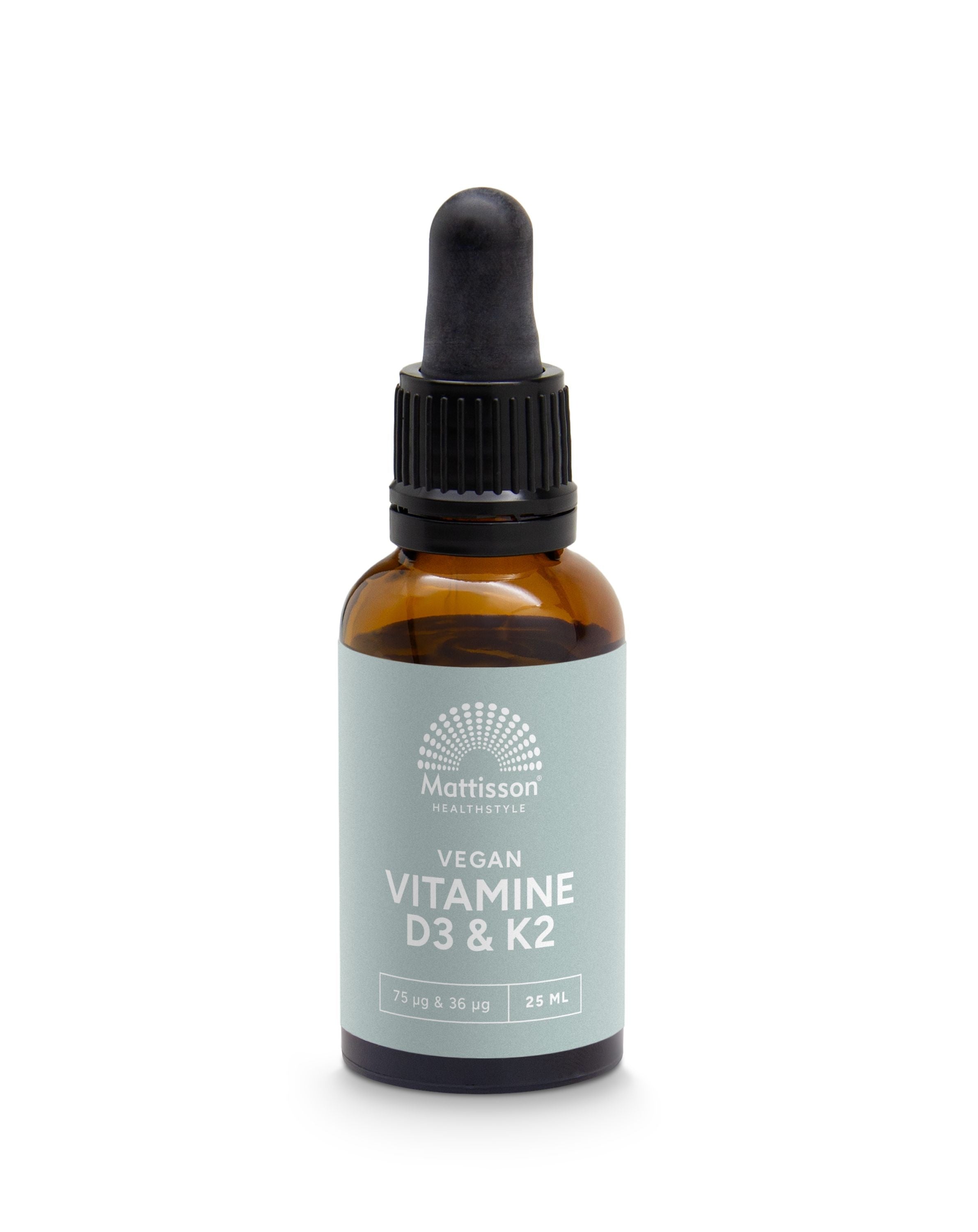 Mattisson Vitamine D3/K2 75mcg/36mcg vegan druppels 25 Milliliter
