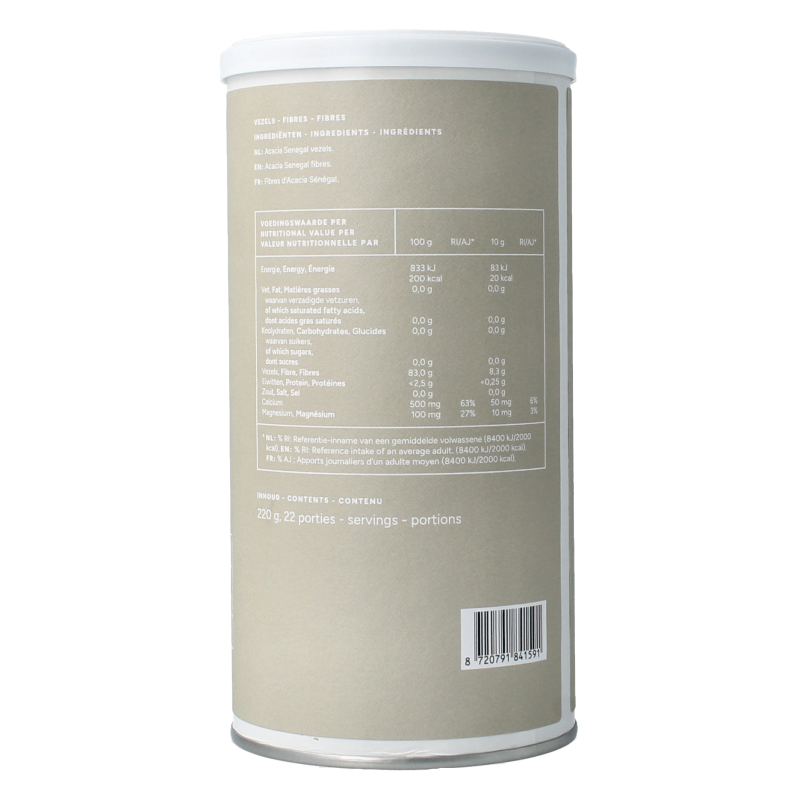 Mattisson Vegan acacia vezels 83% 220 Gram