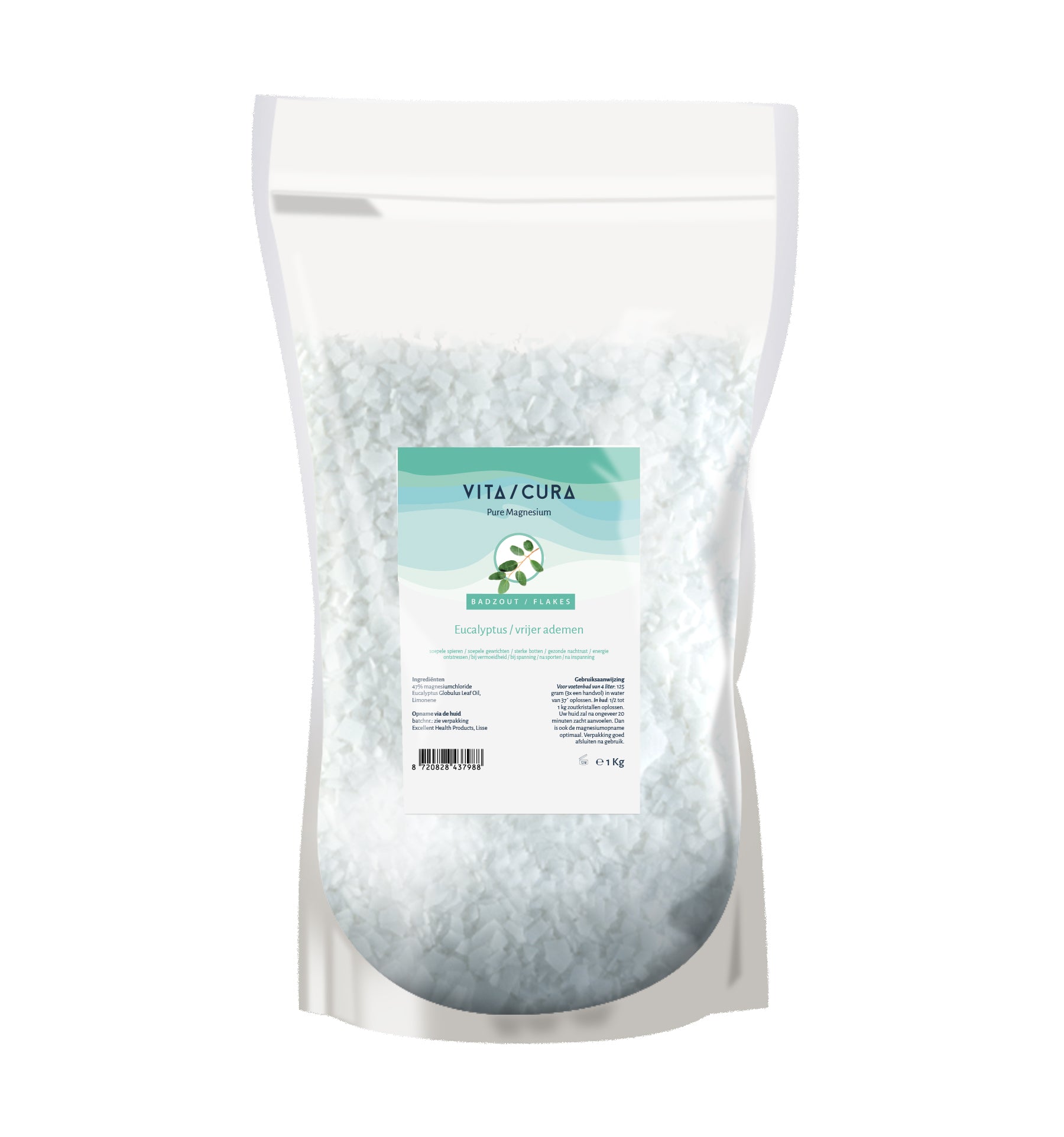 Vitacura Magnesium zout flakes eucalyptus 1 Kilogram