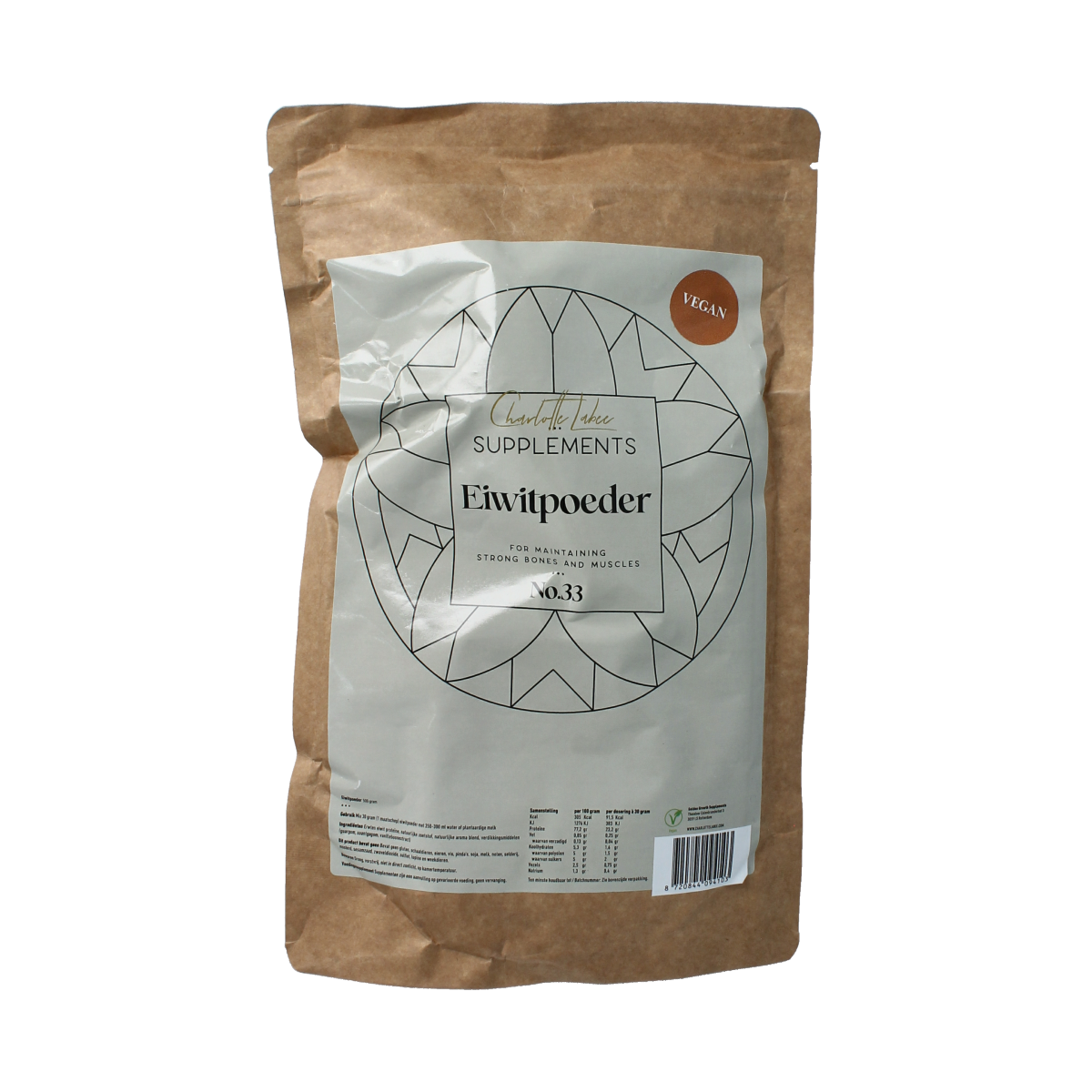 Charlotte Labee Eiwitpoeder vegan 500.00 Gram