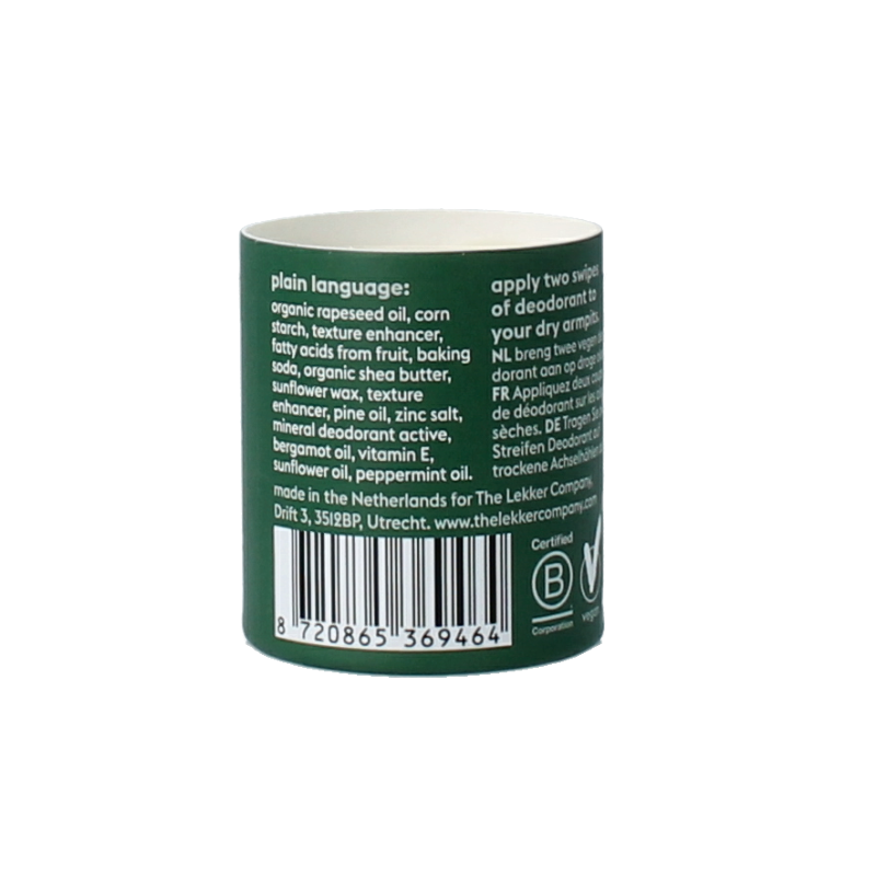 Lekker Company Deodorant refill be active 40 Gram