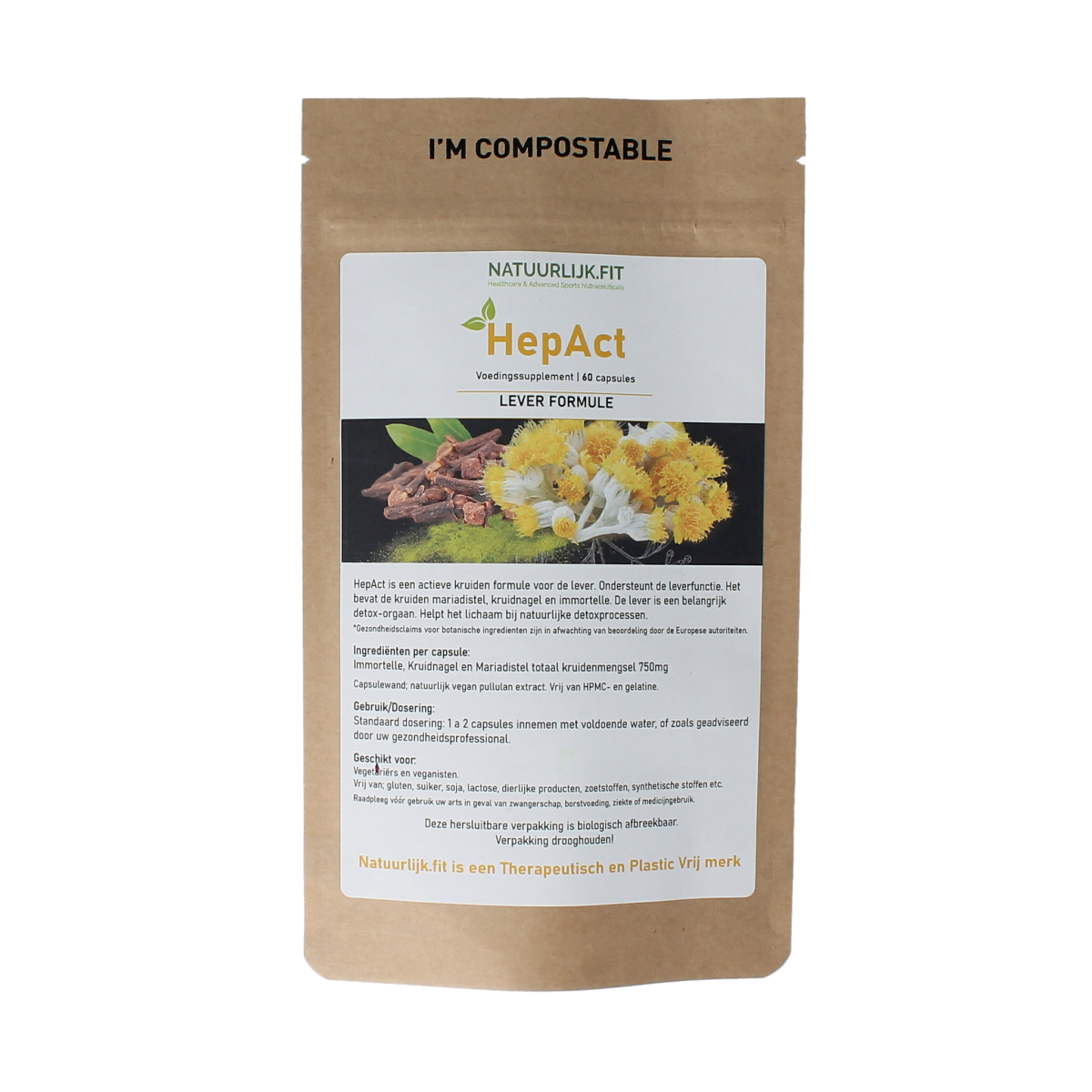 Natuurlijk.fit Hepact leverformule 60.00 Capsules