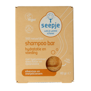Seepje Shampoo bar eikenmos en oranjebloesem 80.00 Gram