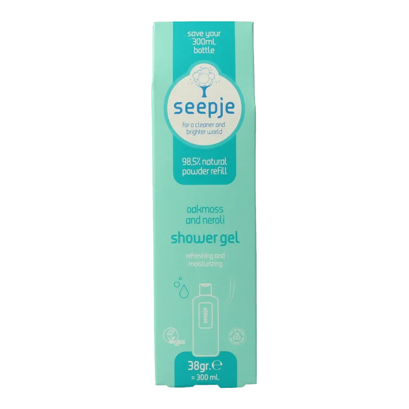 Seepje Showergel oakmoss and neroli navulling 38 Gram