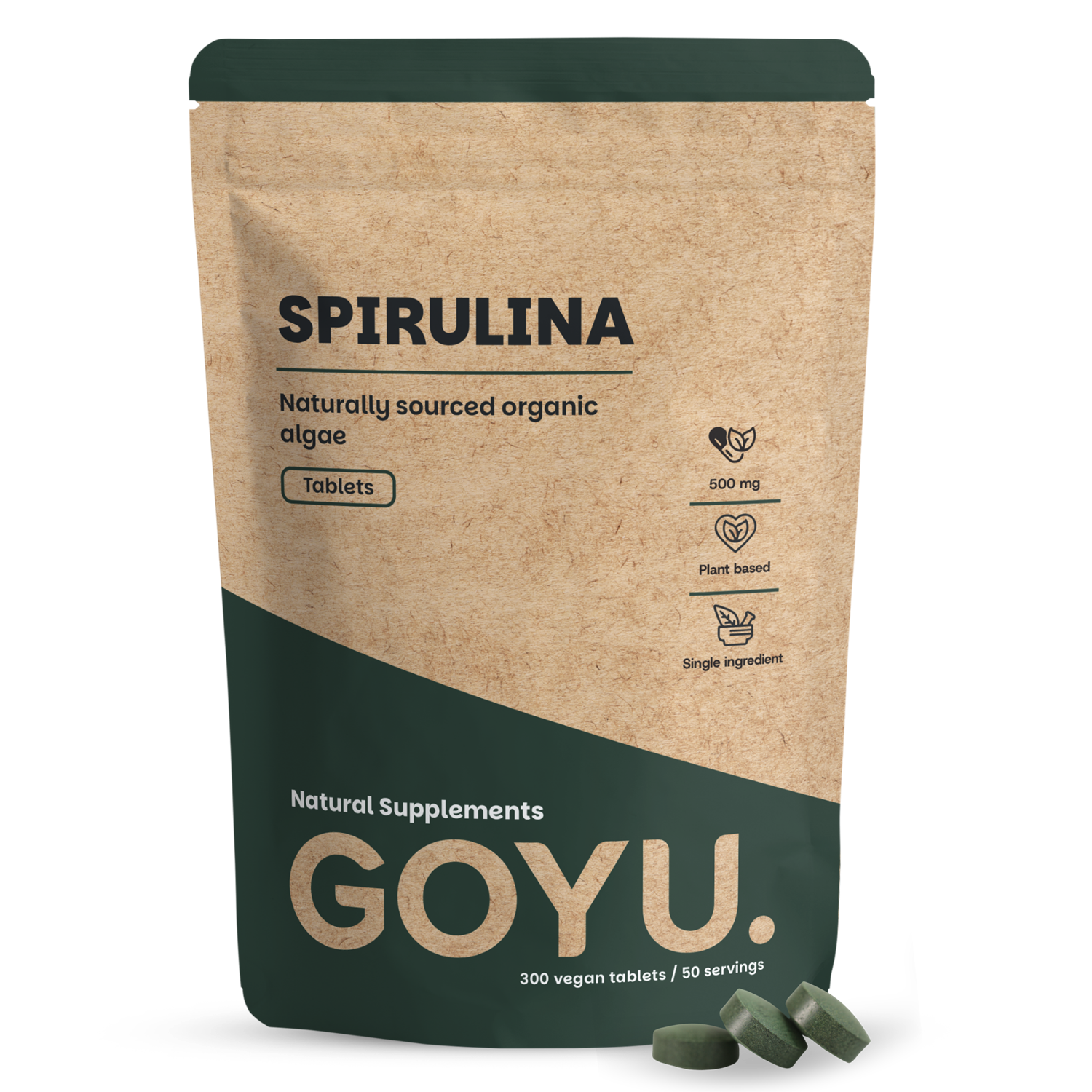 Goyu Spirulina 500mg bio 300.00 Tabletten