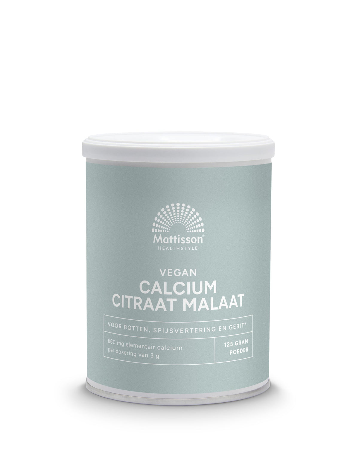Mattisson Calcium citraat malaat poeder vegan 125 Gram