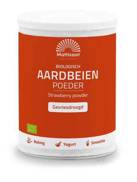 Mattisson Aardbeien poeder bio 125 Gram