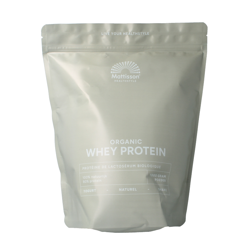 Mattisson Wei proteine poeder 80% natuurlijk bio 1 Kilogram