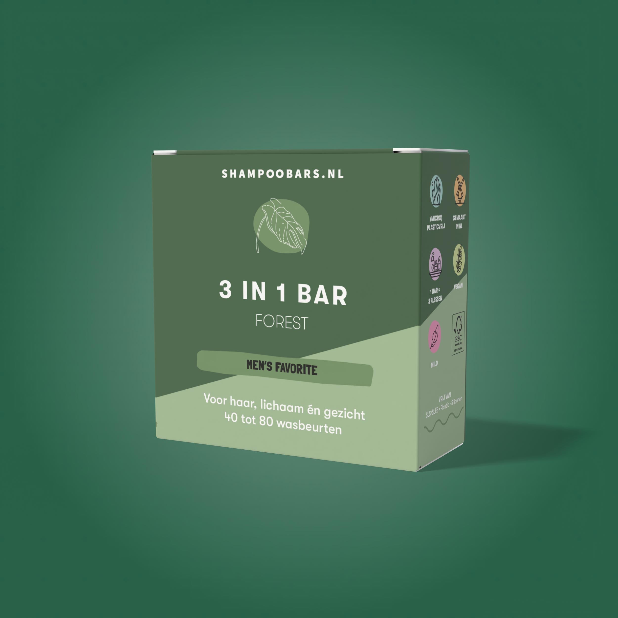 Shampoobars 3-in-1 Bar forest 60 Gram