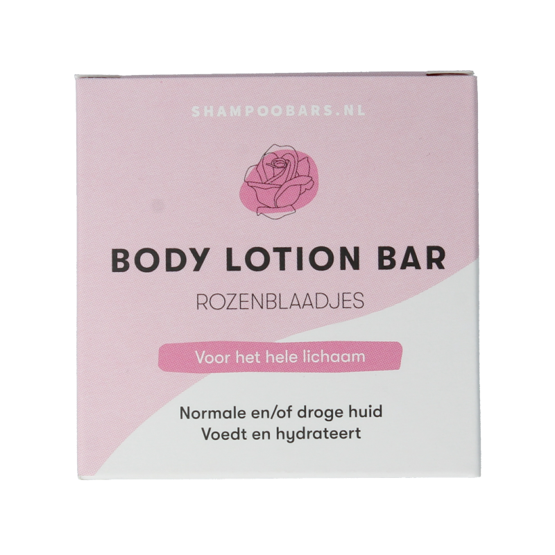 Shampoobars Body lotion bar rozenblaadjes 45 Gram