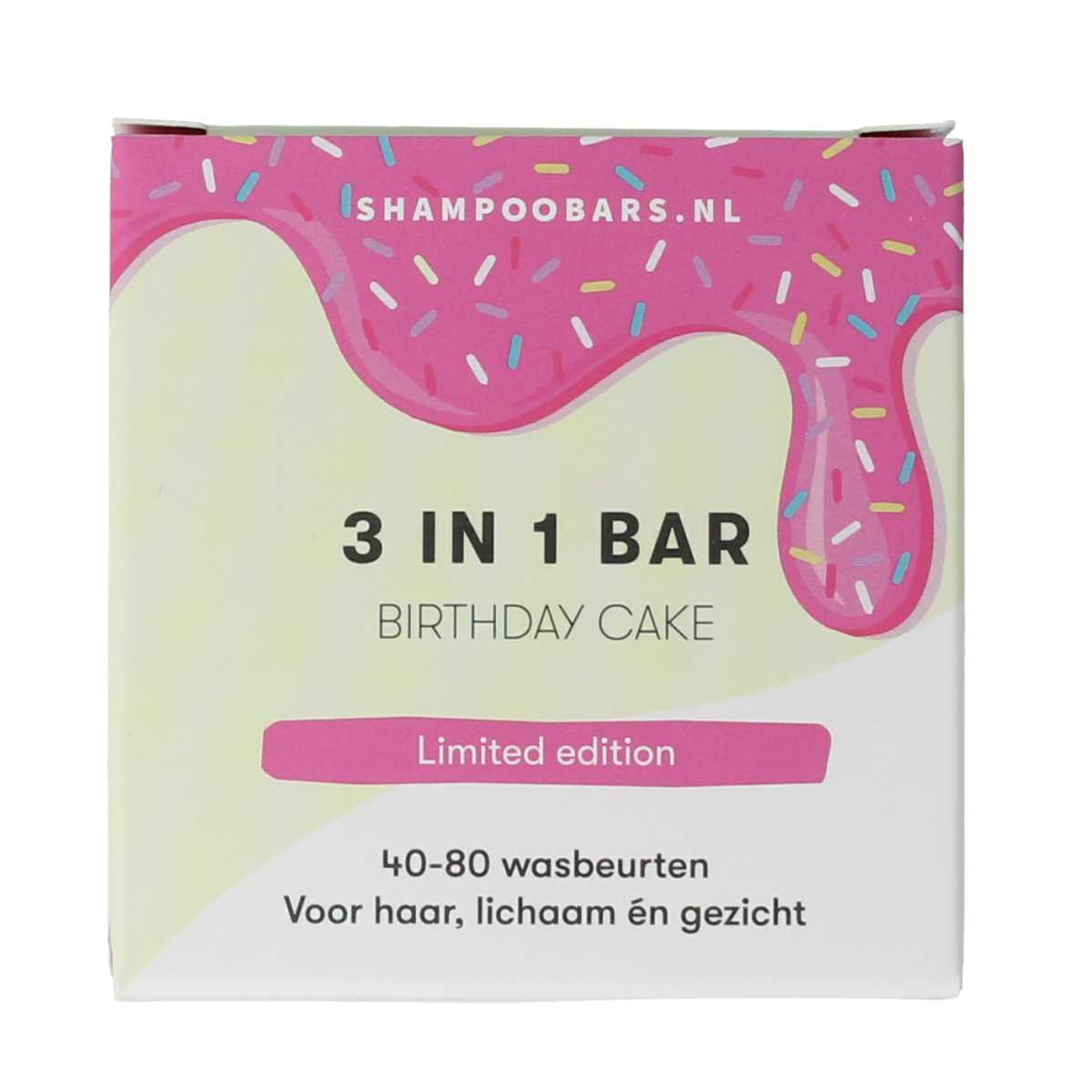 Shampoobars 3 in 1 bar birthday cake 60.00 Gram