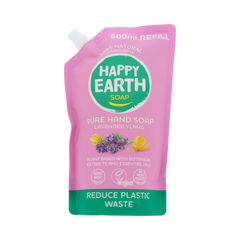 Happy Earth Refill Handzeep Lavender Ylang 600.00 Milliliter