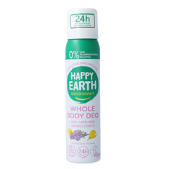 Happy Earth Deodorant bodyspray lavender ylang 100 Milliliter