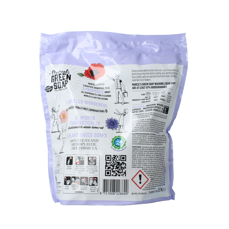 Marcel's Green Soap Wascapsules wilde bloemen 21 Capsules