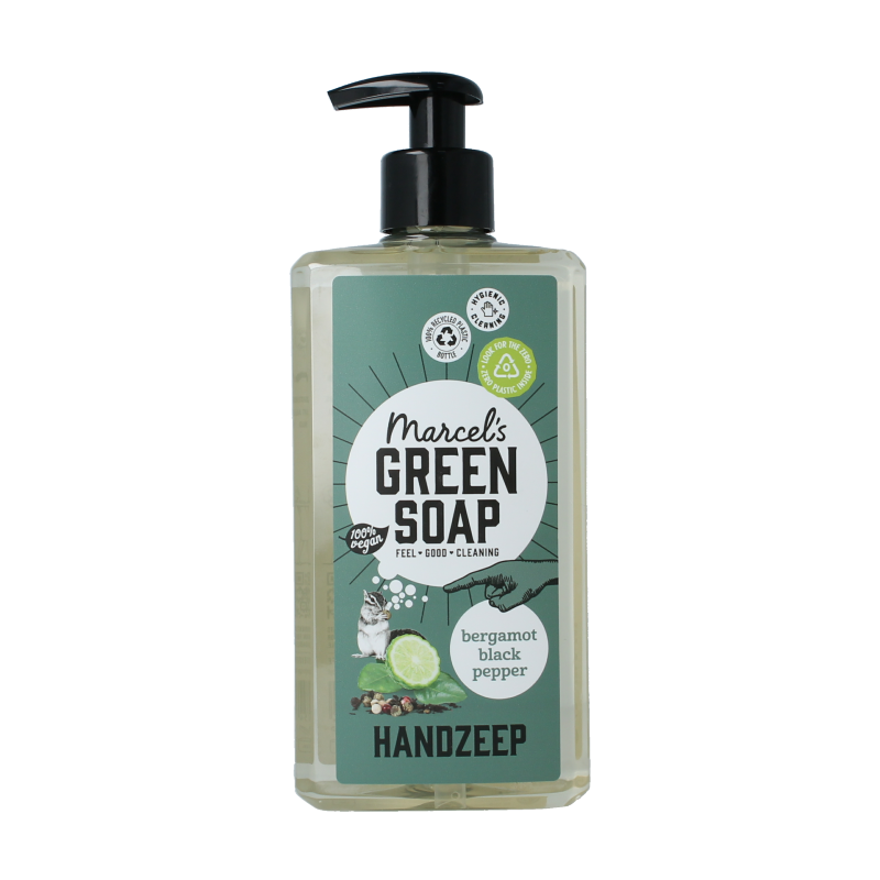 Marcel's Green Soap Handzeep bergamot & black pepper 500 Milliliter
