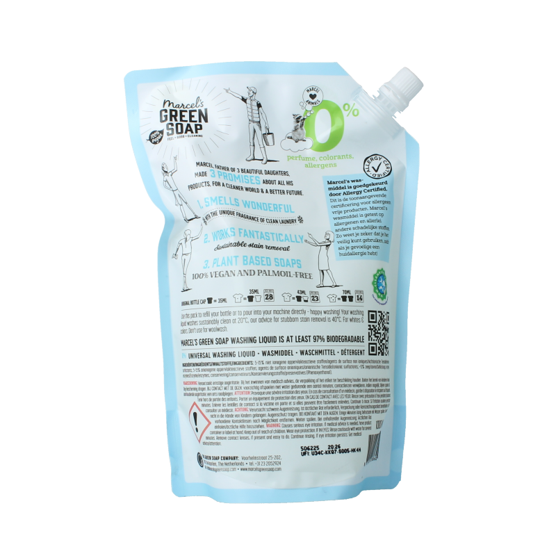 Marcel's Green Soap Wasmiddel universeel 0% navul 1 Liter