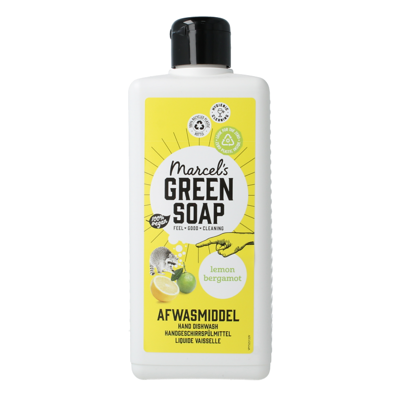 Marcel's Green Soap Afwasmiddel lemon & bergamot 500 Milliliter