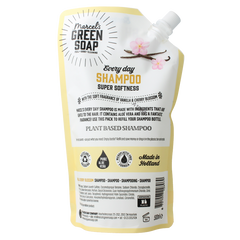 Marcel's Green Soap Shampoo vanille & kersenbloesem navulling 500 Milliliter