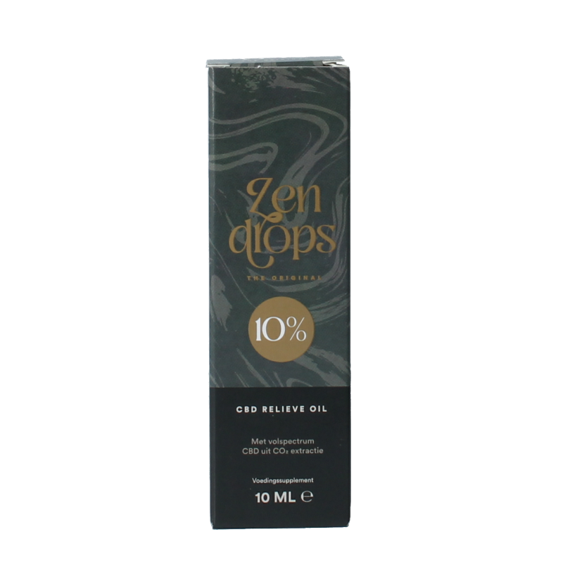 Zendrops CBD olie 10% hennepzaadolie 10 Milliliter