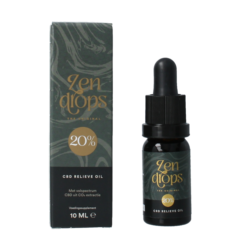Zendrops CBD olie 20% hennepzaadolie 10 Milliliter
