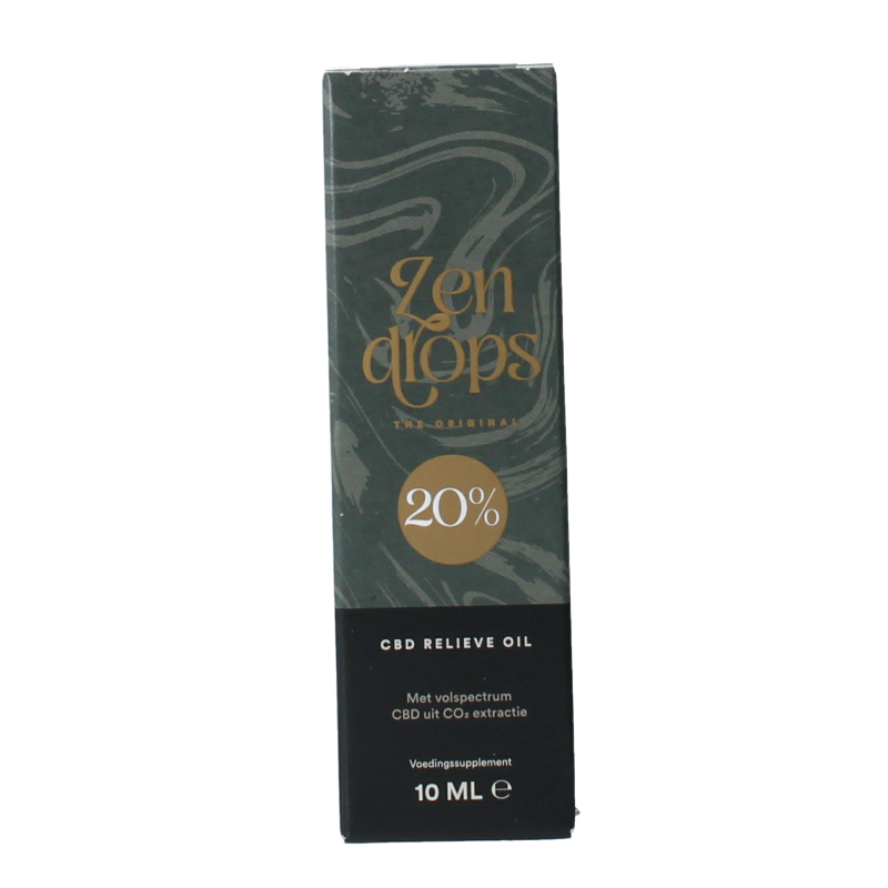 Zendrops CBD olie 20% hennepzaadolie 10 Milliliter