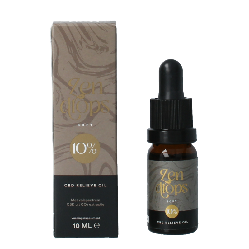 Zendrops CBD olie soft 10% 10 Milliliter