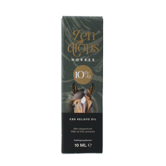 Zendrops CBD olie paarden 10% hennepzaadolie 10 Milliliter
