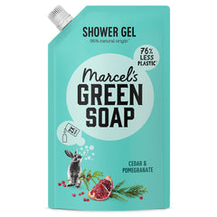Marcel's Green Soap Shower gel Cedar & Pomegranate Navulling 500.00 Milliliter