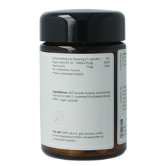 Darvita D3 & K2 1000 IU MCT-poeder (kokos) 60 Vegetarische capsules
