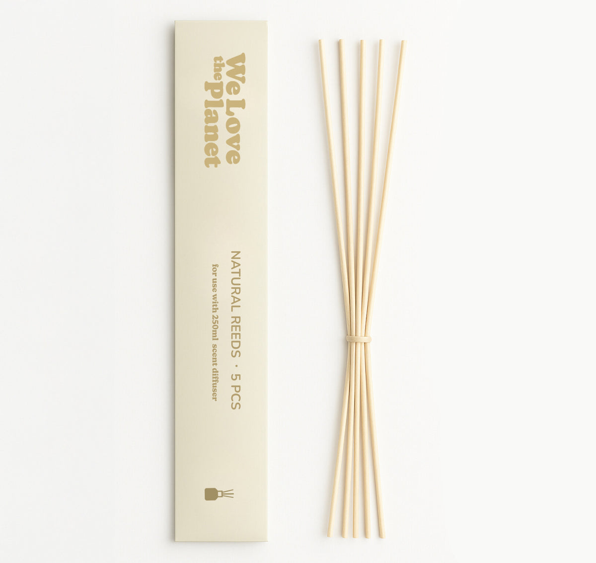 We Love The Planet Natural reeds geurstokjes voor 250ml diffuser 5.00 Stuks
