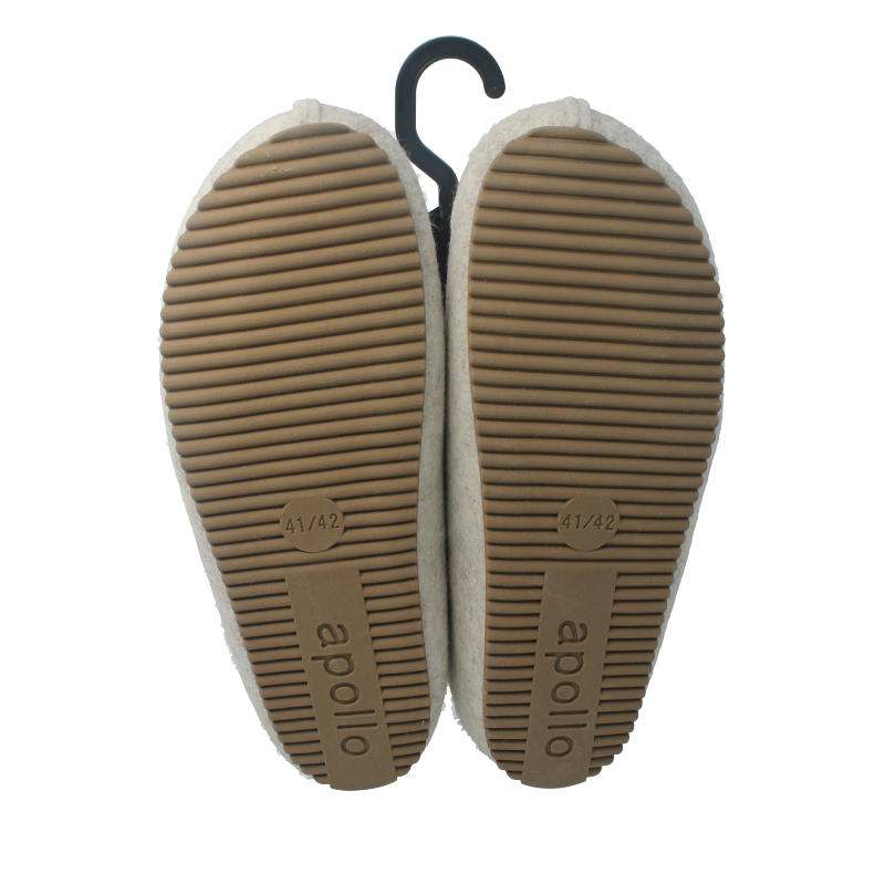 Apollo Zweedse slof beige 41/42 dames 1 Paar