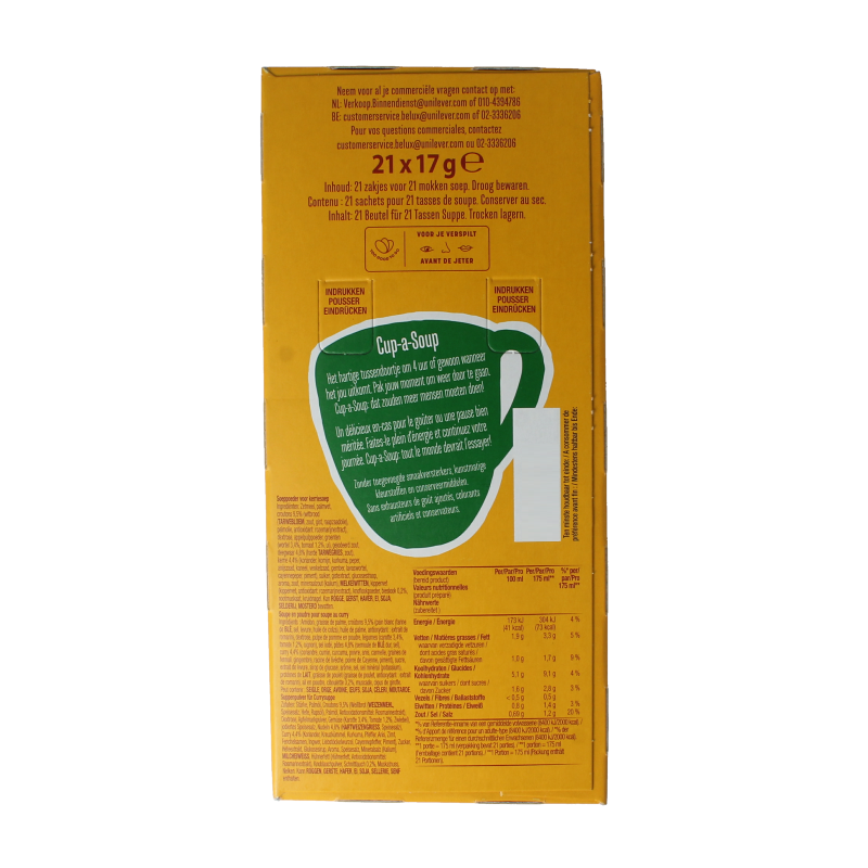 Cup a Soup Kerrie 21 Zakjes