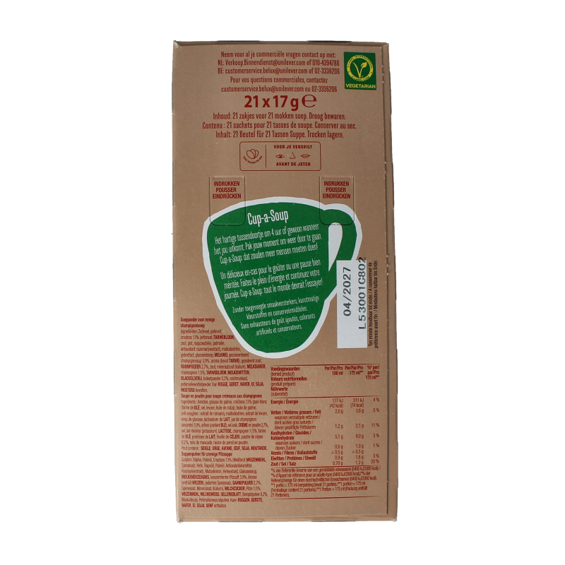 Cup a Soup Champignon 21 Zakjes