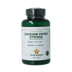 Liever Gezond Cayenne peper strong hartenjager 90 Vegetarische capsules