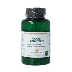 Liever Gezond Plant enzymen 60.00 Vegetarische capsules