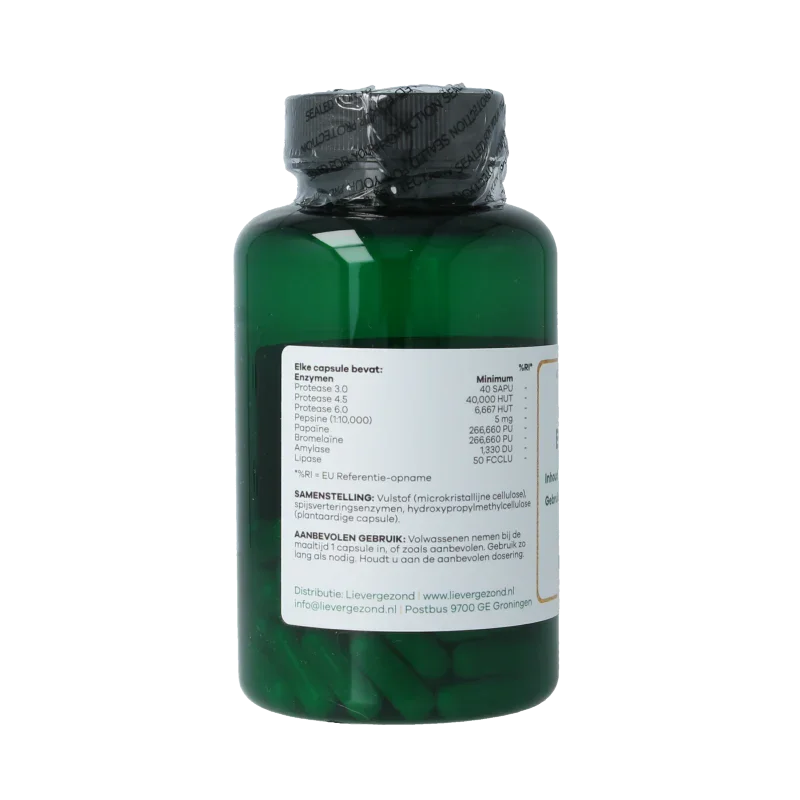 Liever Gezond Plant enzymen 60 Vegetarische capsules