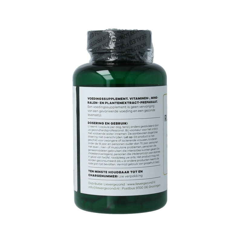 Liever Gezond Rode gist rijst complex Q10 60 Vegetarische capsules