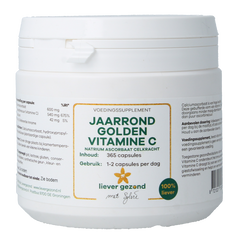 Liever Gezond Vitamine C jaarrond 365 Capsules